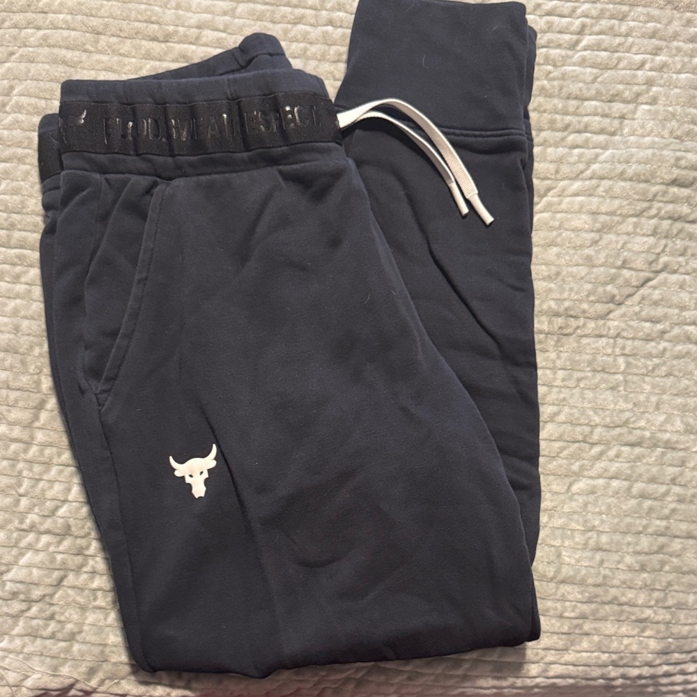 Under Armour Black Joggers with Bull and Logo